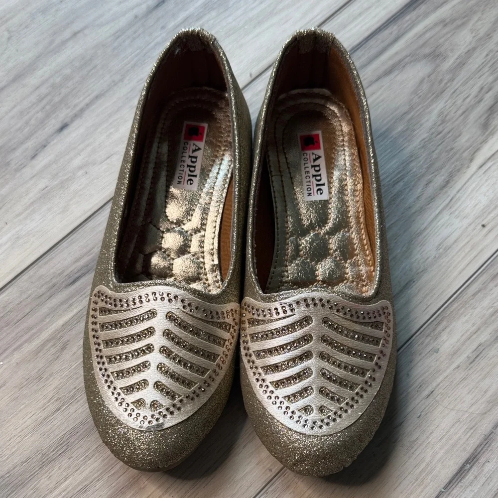 Indian Gold glitter Shoes